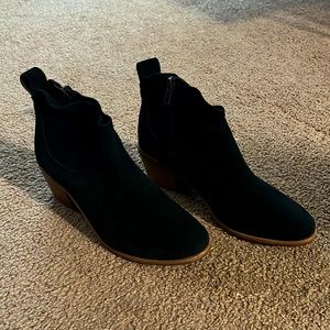 UGG suede heeled booties